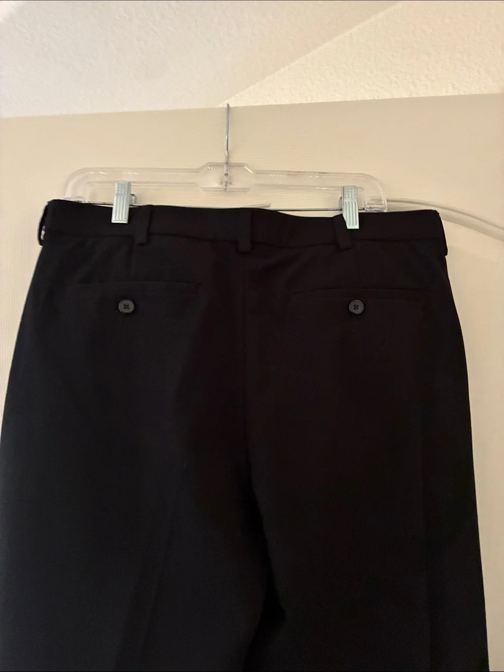 George Men's Black Dress Pants - Straight Leg
